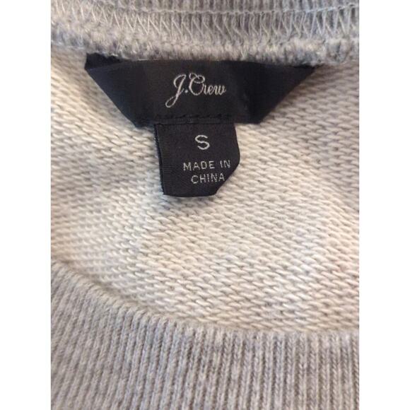 J. Crew Women's NYC New York City Embroidered Sweatshirt Gray Crewneck Size S - Picture 9 of 10